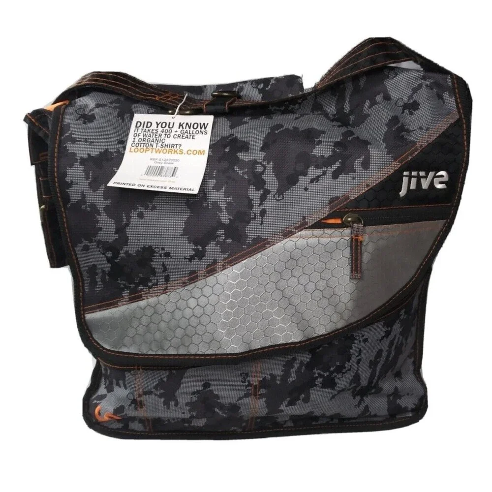 Looptworks Noll Messenger Bag Limited Edition Shoulder Bag Made in USA Gray